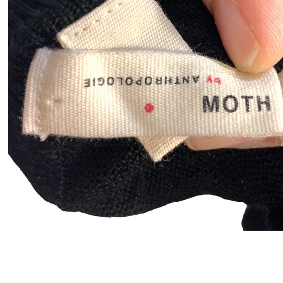 Anthropologie Moth size extra small black knit sweater - Picture 4 of 5